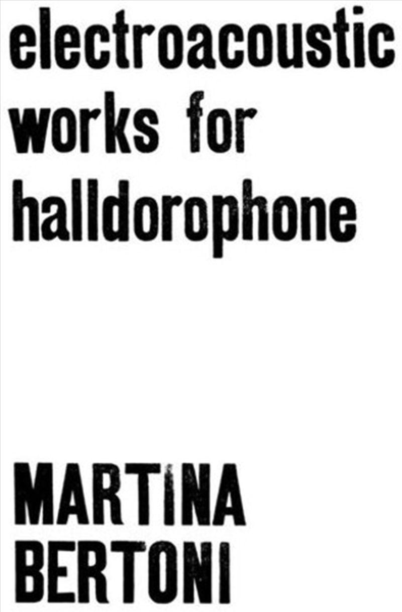 Electroacoustic Works For Halldorophone/Product Detail/Dance