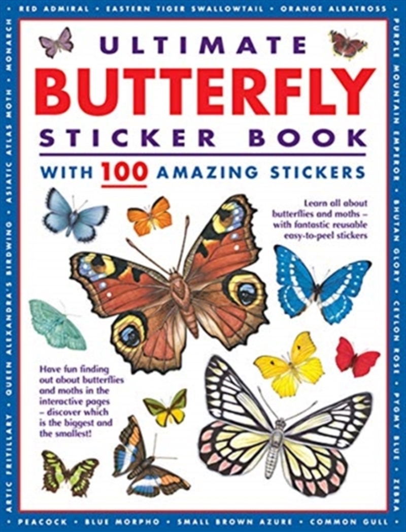Ultimate Butterfly Sticker Book  - With 100 Amazing Stickers/Product Detail/Kids Activity Books