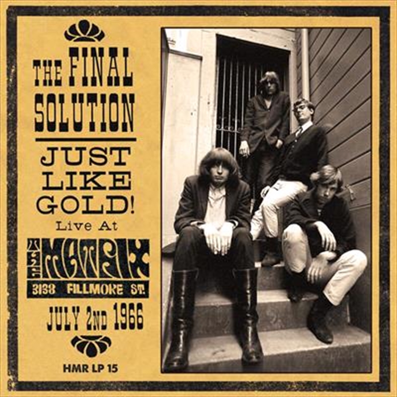 Just Like Gold: Live At The Matrix 1966/Product Detail/Rock/Pop