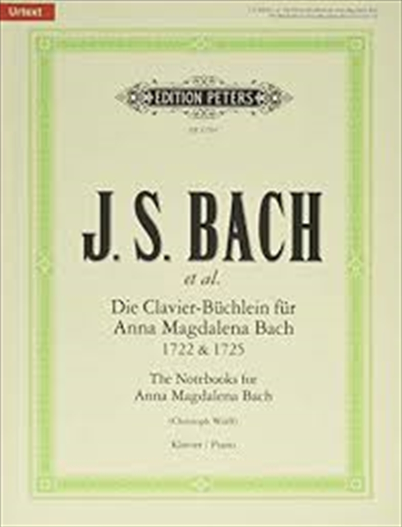 The Notebooks For Anna Magdalena Bach 1722 & 1725/Product Detail/Arts & Entertainment