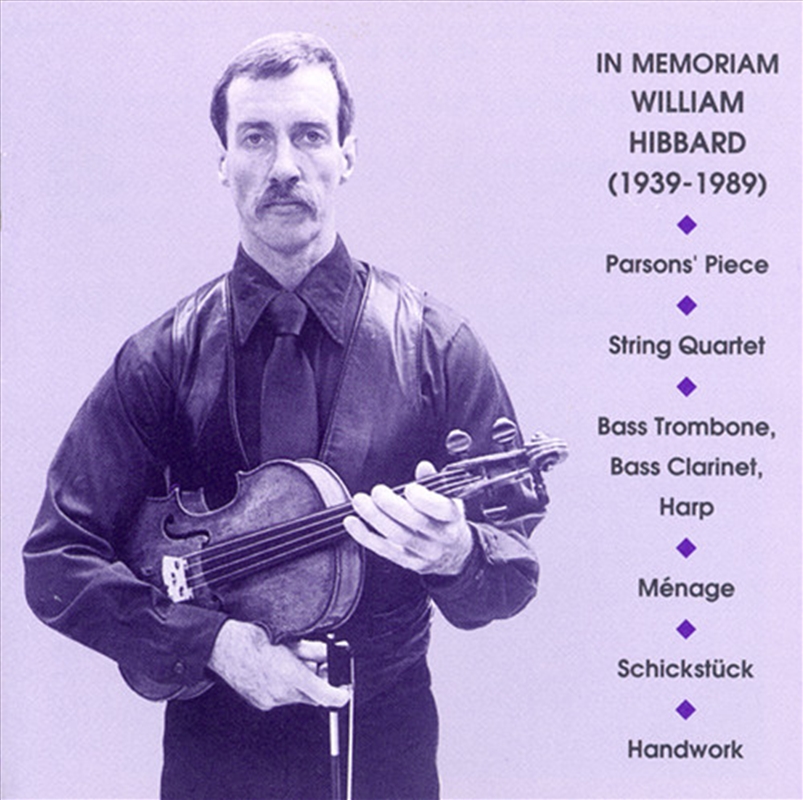 In Memoriam - William Hibbard/Product Detail/Classical