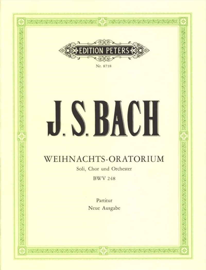 Christmas Oratorio Bwv 248 (Full Score)/Product Detail/Arts & Entertainment