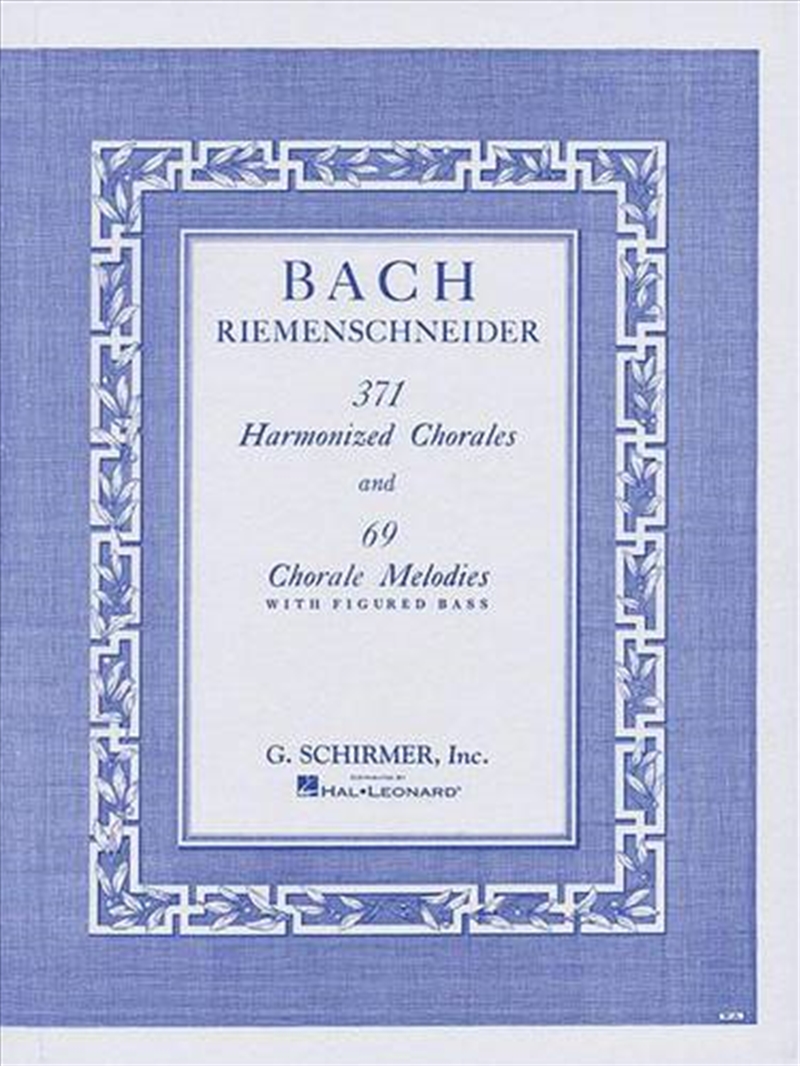 371 Harmonized Chorales And 69 Chorale Melodies/Product Detail/Arts & Entertainment