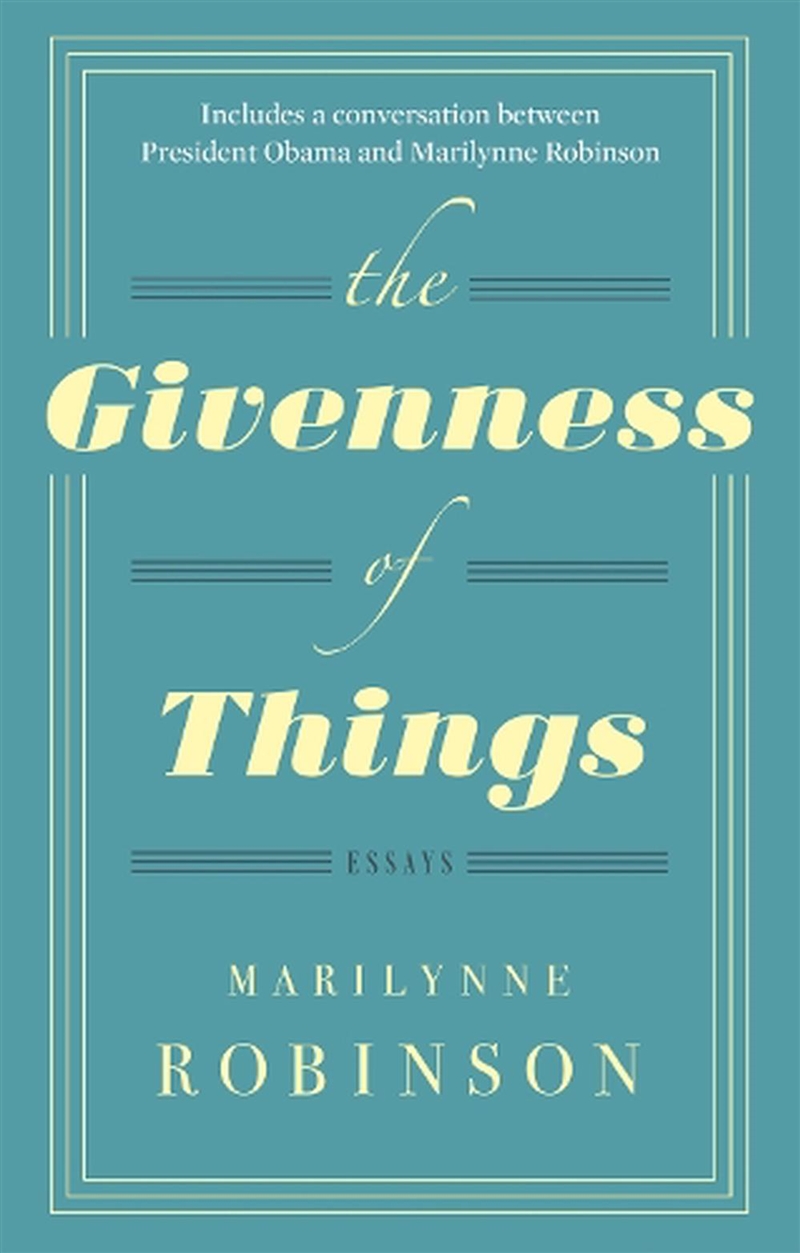 The Givenness Of Things/Product Detail/Literature & Poetry