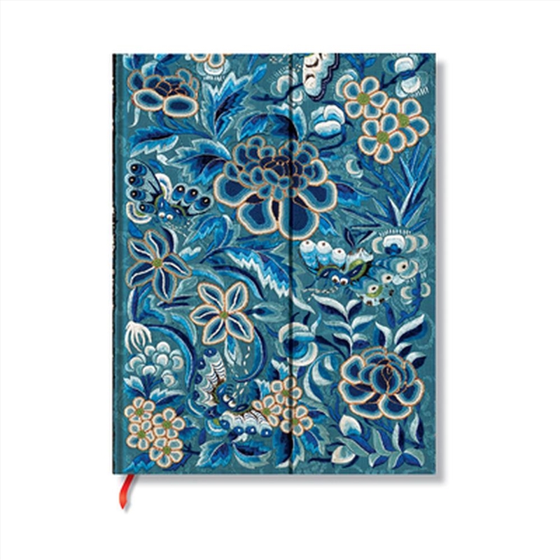 Blue Willow (Celebrate Hanfu) Midi Lined Hardcover Journal (Wrap Closure)/Product Detail/Notebooks & Journals