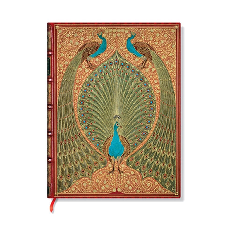 Hafiz s Peacocks (Sangorski & Sutcliffe) Midi Unlined Hardcover Journal (Elastic Band Closure)/Product Detail/Notebooks & Journals