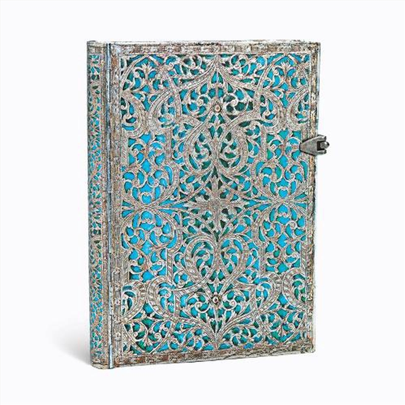 Maya Blue (Silver Filigree Collection) Midi Lined Hardcover Journal/Product Detail/Notebooks & Journals