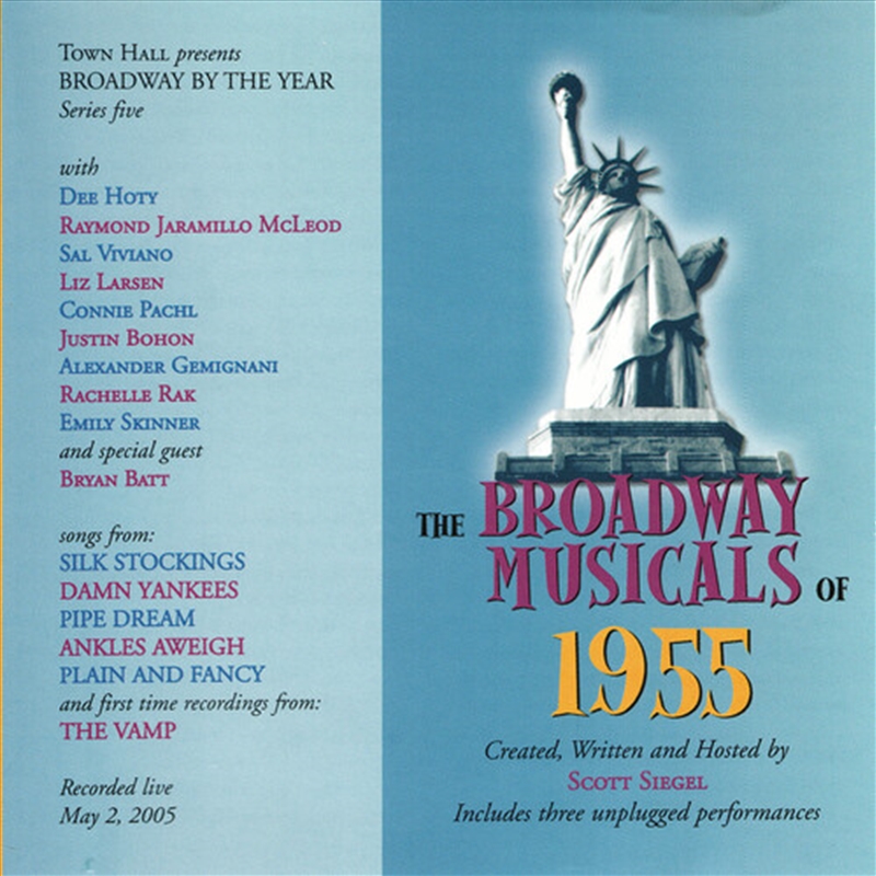 Broadway Musicals Of 1955 - With Dee Hoty-Emily Skinner-Alexander Gemignani/Product Detail/Specialist