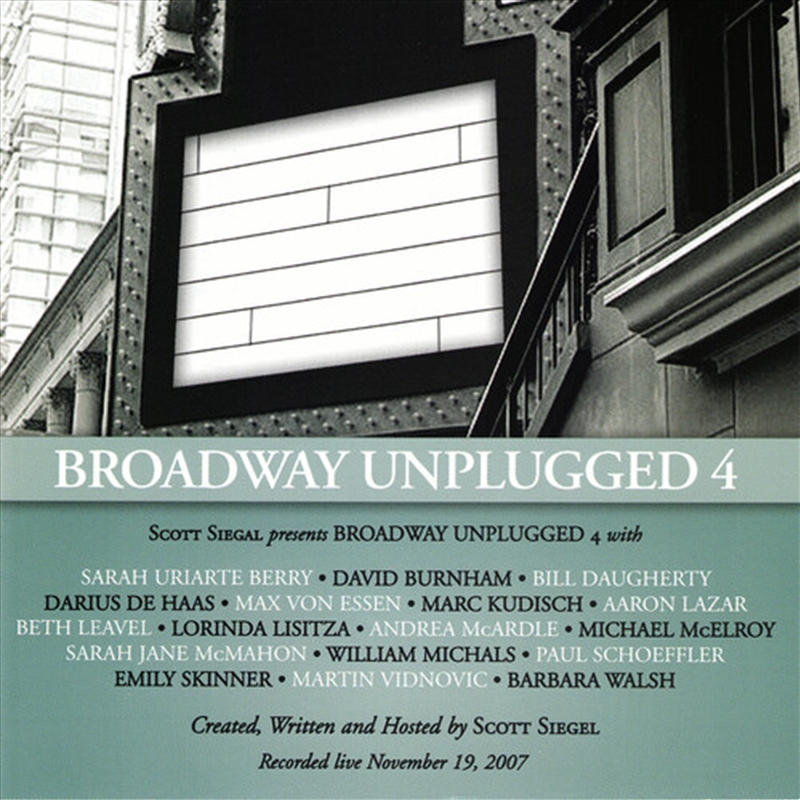Broadway Unplugged Four - Andrea Mcardle-Beth Leavel-Emily Skinner/Product Detail/Specialist