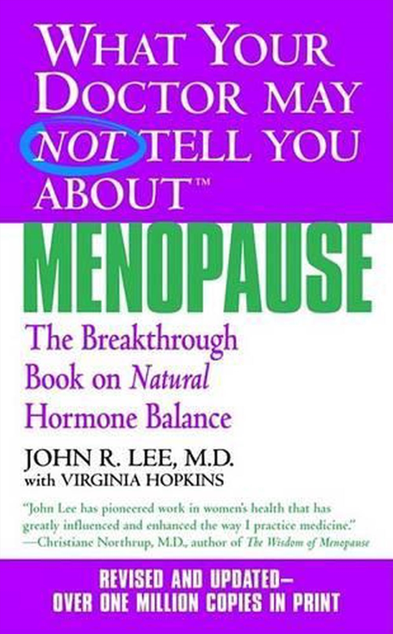 What Your Doctor May Not Tell You About Menopause (TM)/Product Detail/Family & Health