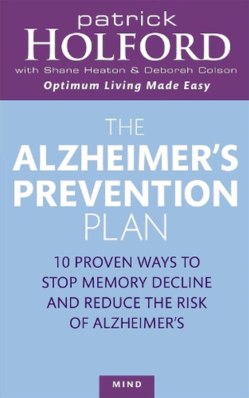 The Alzheimer's Prevention Plan/Product Detail/Fitness, Diet & Weightloss