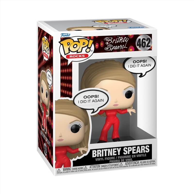 Pop! Sayings - 'Oops, I Did it Again' Britney Spears Pop Vinyl/Product Detail/Music