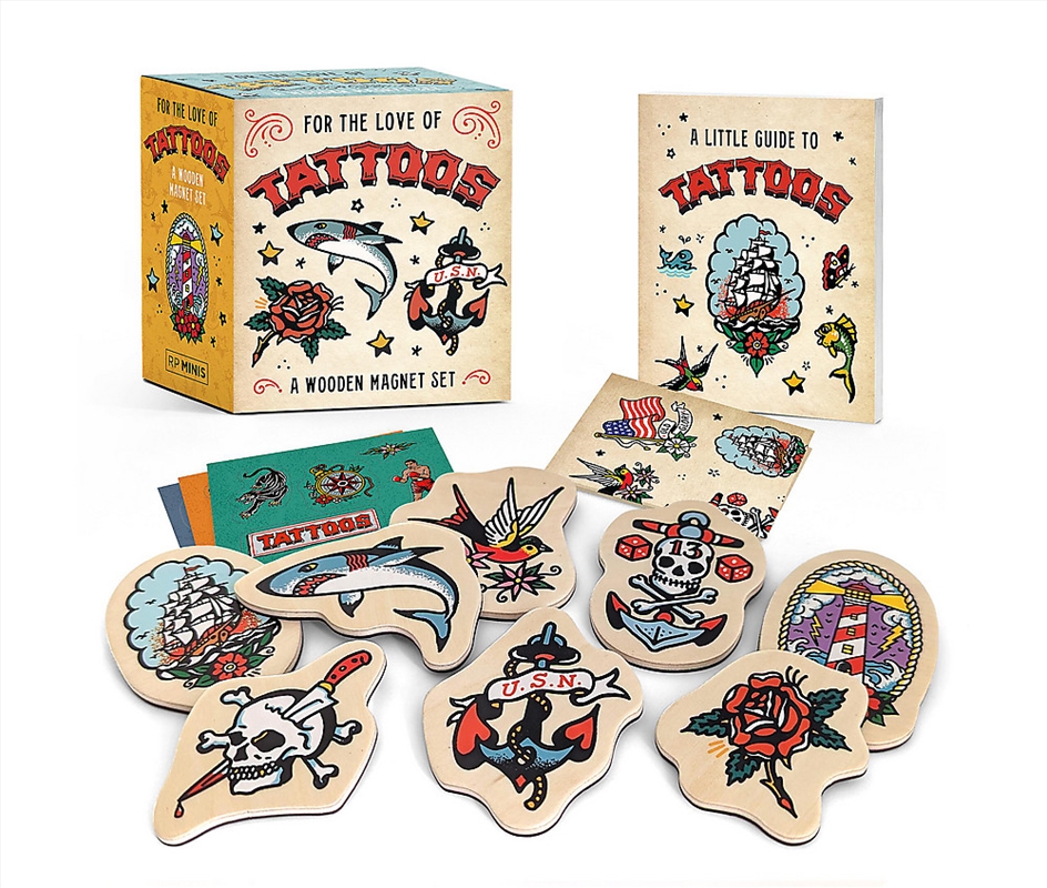 For the Love of Tattoos: A Wooden Magnet Set/Product Detail/Collectables