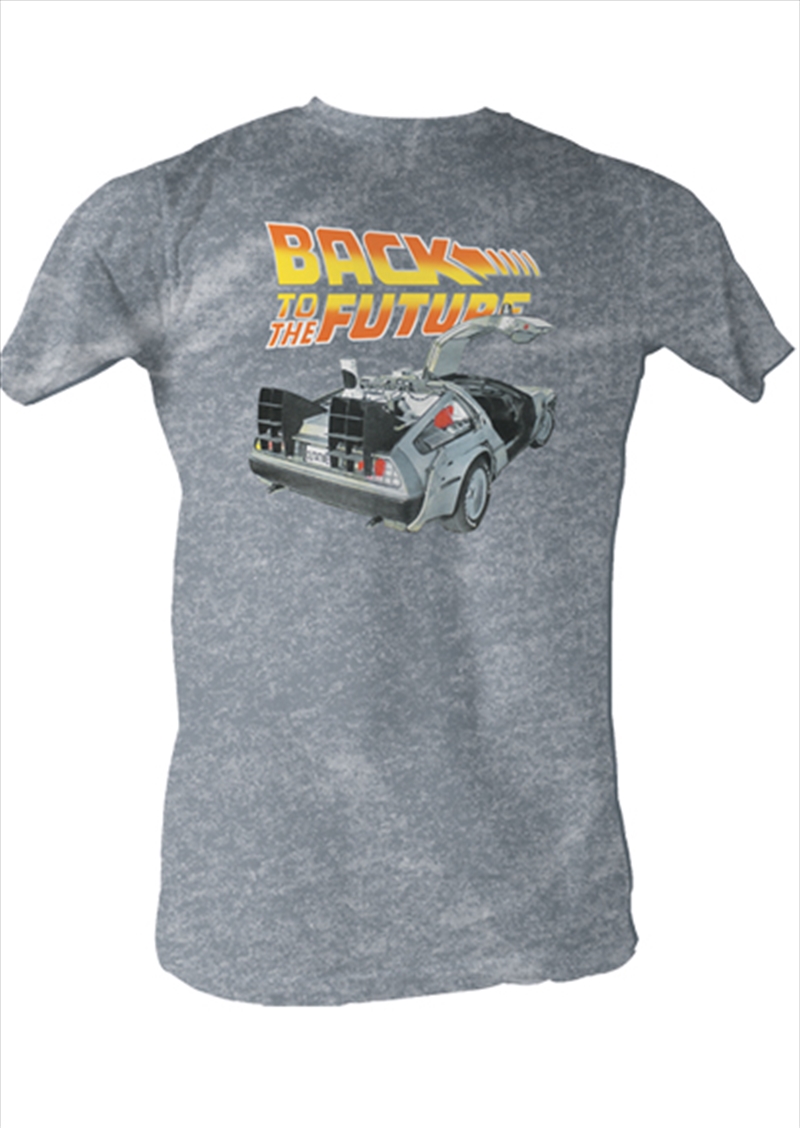 Delorean Charcoal Male T-S Med/Product Detail/Shirts