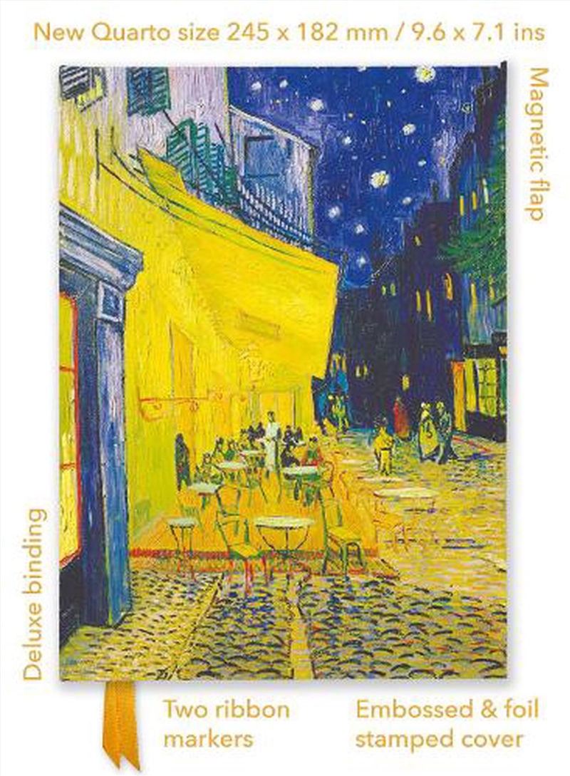 Foiled Quarto Journal: Vincent Van Gogh, Cafe Terrace/Product Detail/Notebooks & Journals