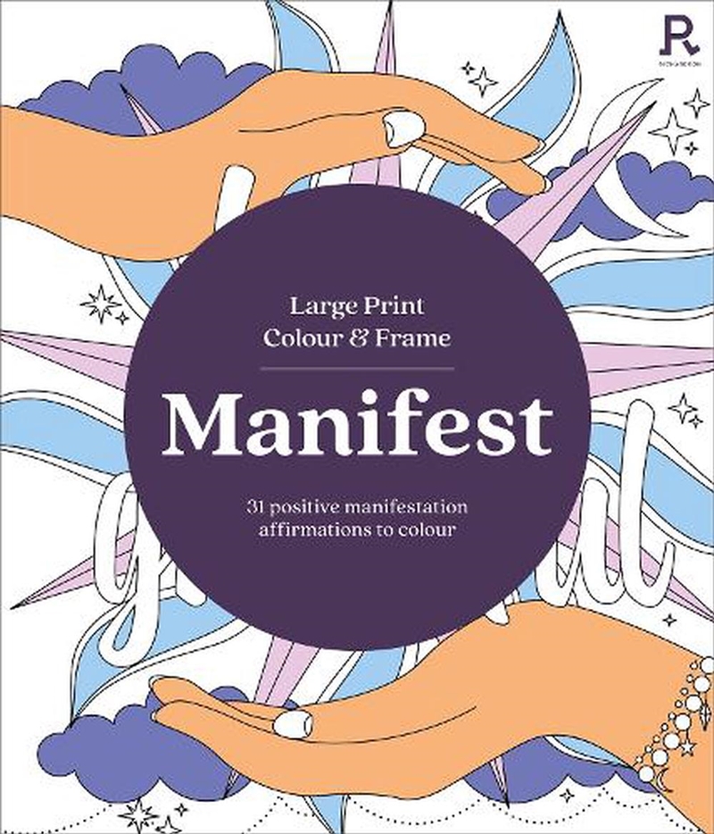 Large Print Colour & Frame: Manifest (Colouring Book For Adults)/Product Detail/Adults Colouring