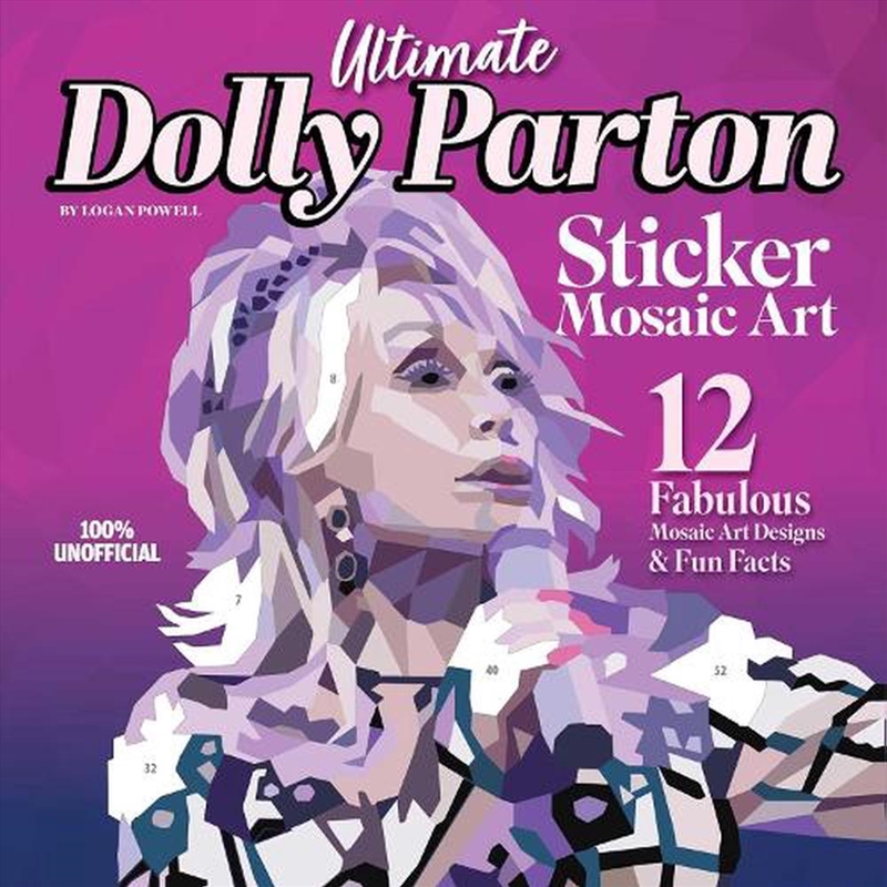 Ultimate Dolly Parton Sticker Mosaic Art Book/Product Detail/Adults Activity Books