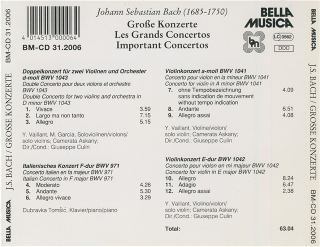 Grobe Konzert/Product Detail/Classical