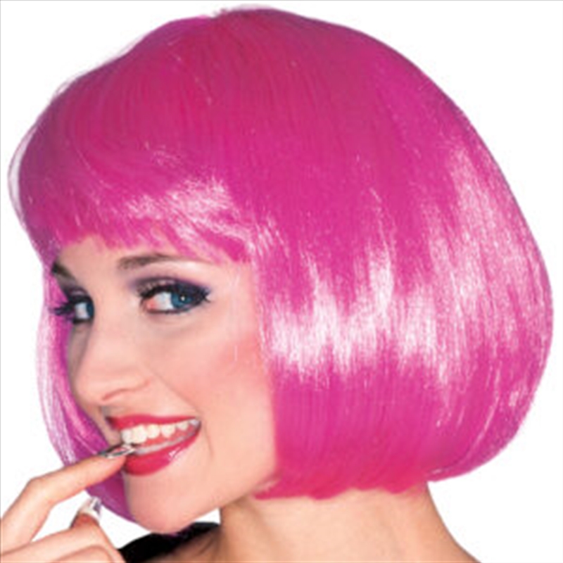 Supermodel Hot Pink Wig - Adult/Product Detail/Costumes