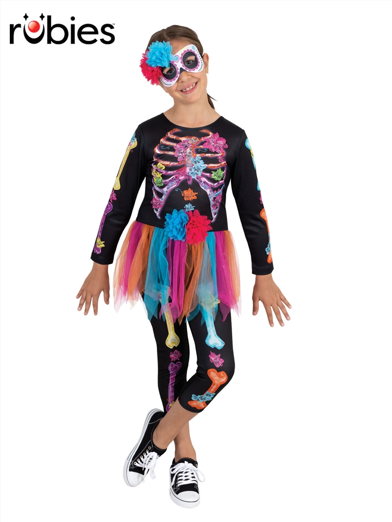 Neon Skeleton Glow In The Dark Costume- Size 9-10/Product Detail/Costumes