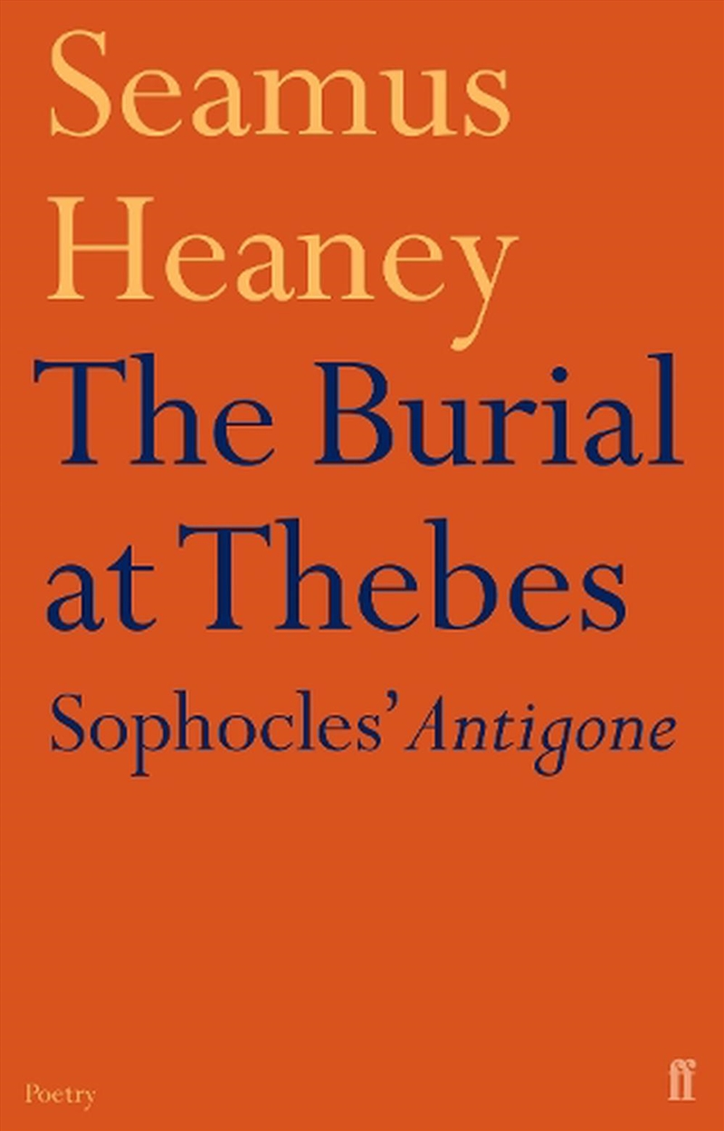 The Burial At Thebes/Product Detail/Literature & Poetry