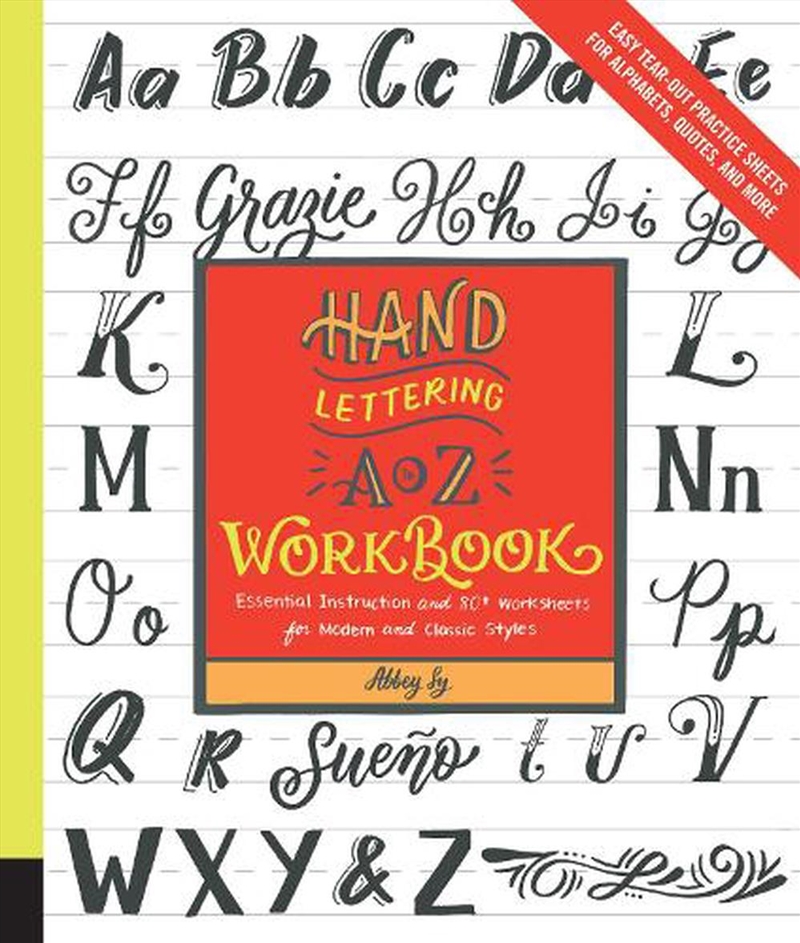 Hand Lettering A to Z Workbook/Product Detail/Art