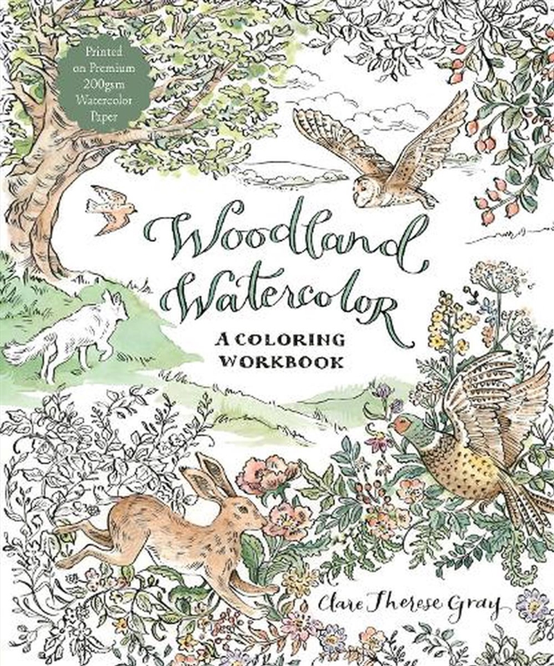 Woodland Watercolor/Product Detail/Adults Colouring