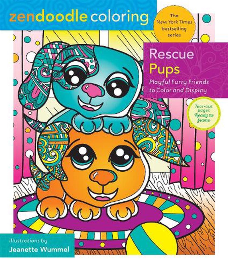 Zendoodle Coloring: Rescue Pup/Product Detail/Adults Colouring