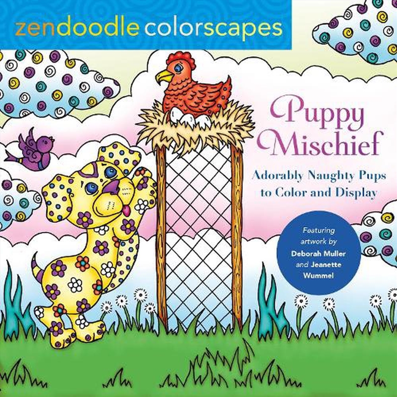 Zendoodle Colorscapes: Puppy M/Product Detail/Adults Colouring