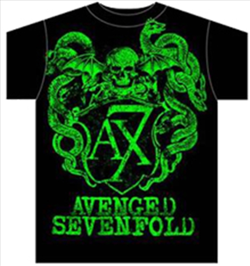 Green Crest  Blk Tee Lge/Product Detail/Shirts