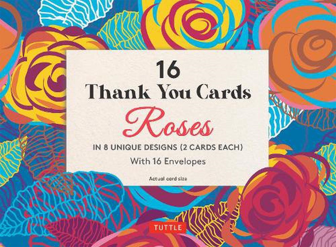 16 Thank You Cards, Roses/Product Detail/Art
