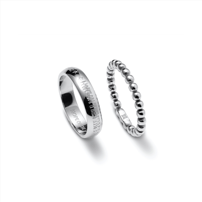 [2ND PRE-ORDER] Bts J-Hope - Hope On The Stage Official Md Layered Ring Set Size 14/Product Detail/KPOP Merch