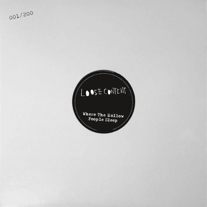 Where The Hollow People Sleep / What Happened To The Sky? - Clear Red/Product Detail/Rock/Pop