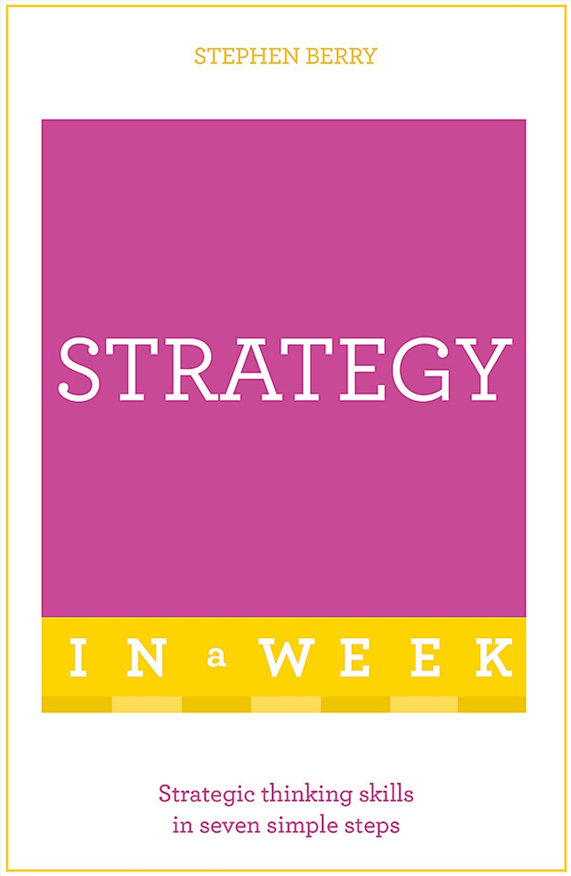 Strategy In A Week/Product Detail/Adult Books