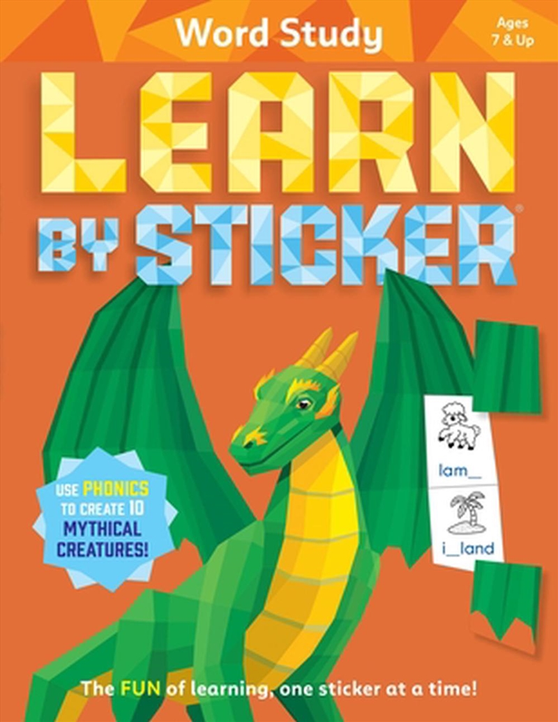Learn by Sticker: Word Study/Product Detail/Kids Activity Books