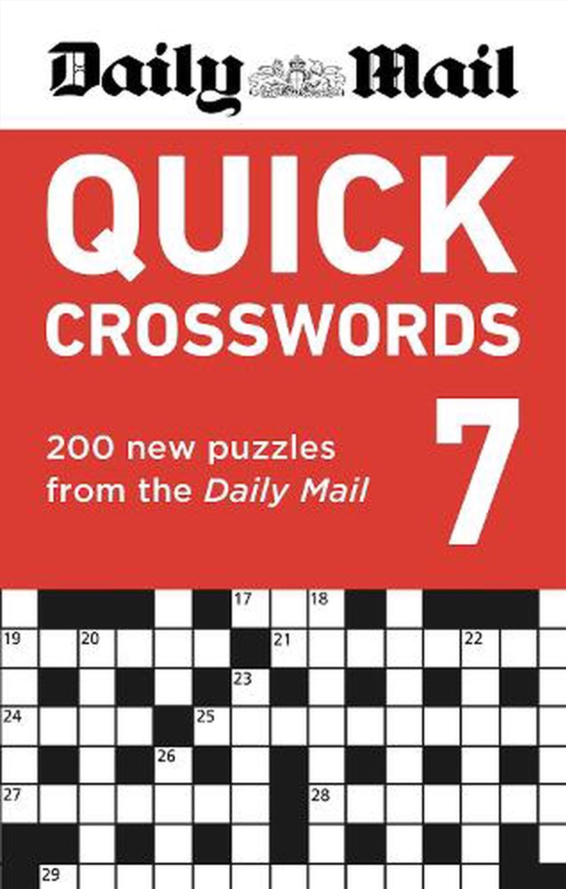 Daily Mail Quick Crosswords Volume 7/Product Detail/Adults Activity Books