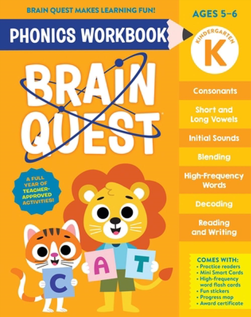 Brain Quest Phonics Workbook: Kindergarten/Product Detail/Kids Educational