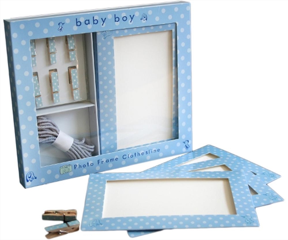 Photo Frame Clothesline: Baby Boy/Product Detail/Stationery