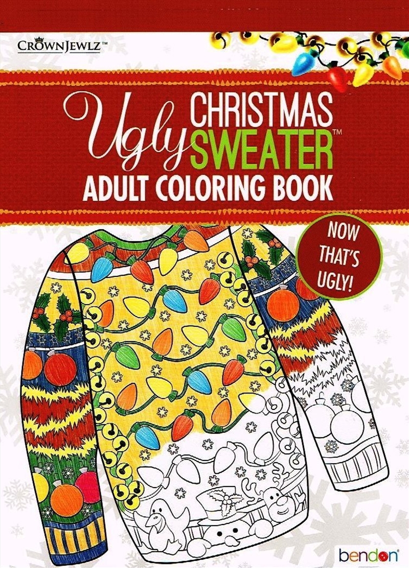 Ugly Christmas Sweater Adult Coloring Book/Product Detail/Adults Colouring