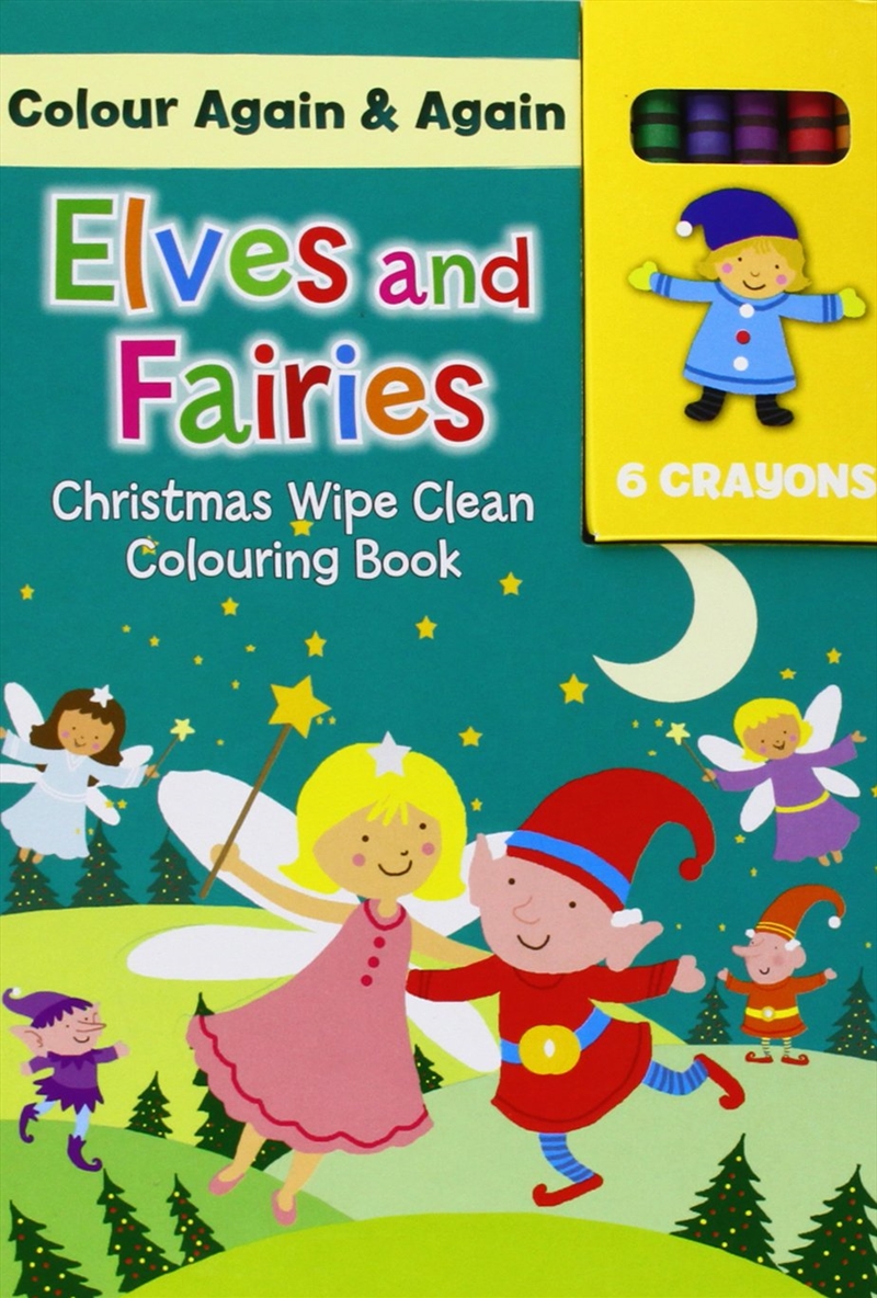 Elves And Fairies: Christmas Wipe Clean Colouring Book/Product Detail/Kids Colouring