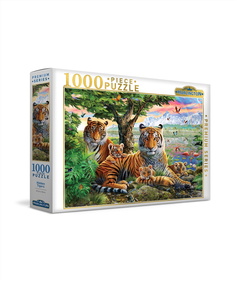 Harlington 1000Pce Puzzle Hidden Tigers/Product Detail/Jigsaw Puzzles