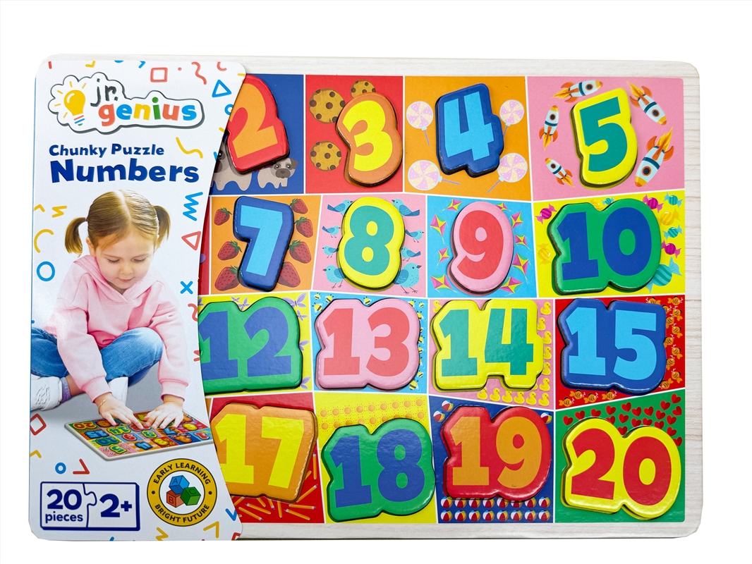 Jr.Genius Chunky Puzzle - Numbers 20Pce/Product Detail/Jigsaw Puzzles