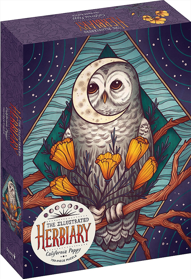 The Illustrated Herbiary Puzzle: California Poppy (750 pieces)/Product Detail/Jigsaw Puzzles