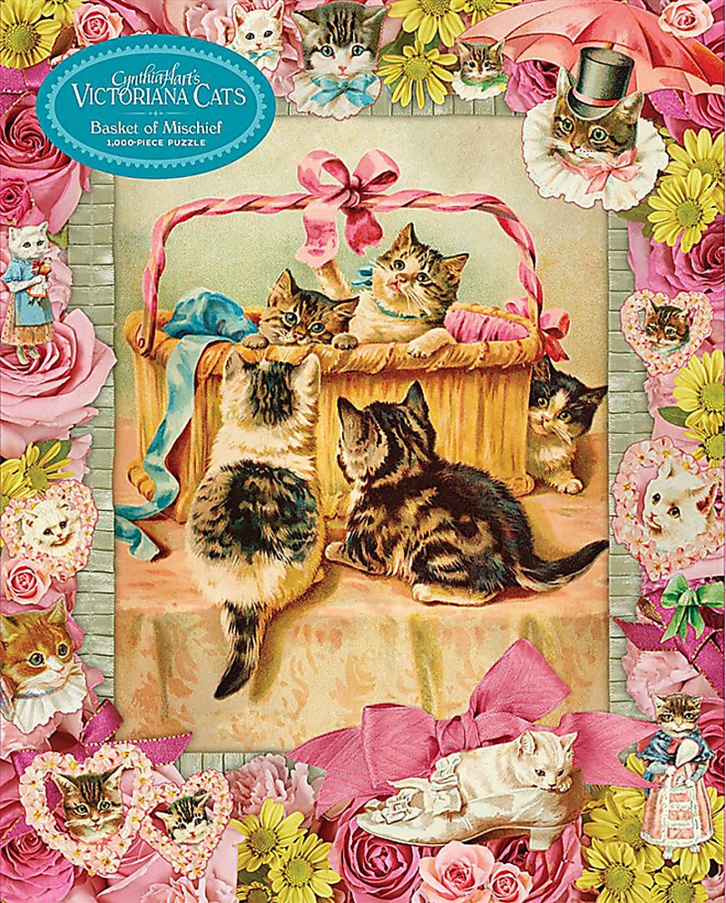Cynthia Hart's Victoriana Cats: Basket of Mischief 1,000-Piece Puzzle/Product Detail/Jigsaw Puzzles