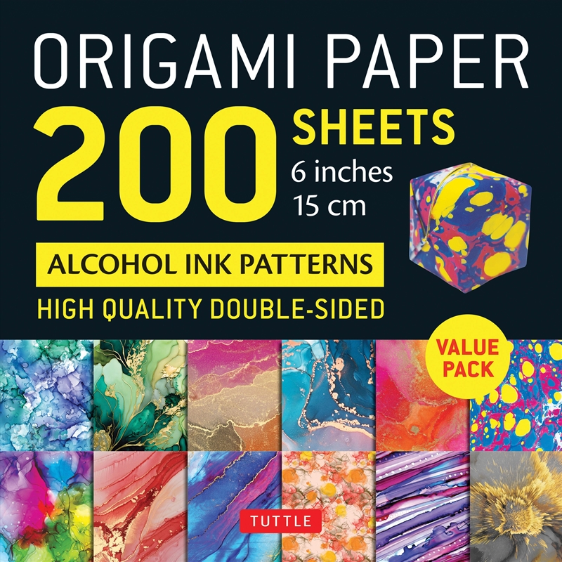 Origami Paper 200 sheets Alcohol Ink Patterns 6" (15 cm)/Product Detail/History