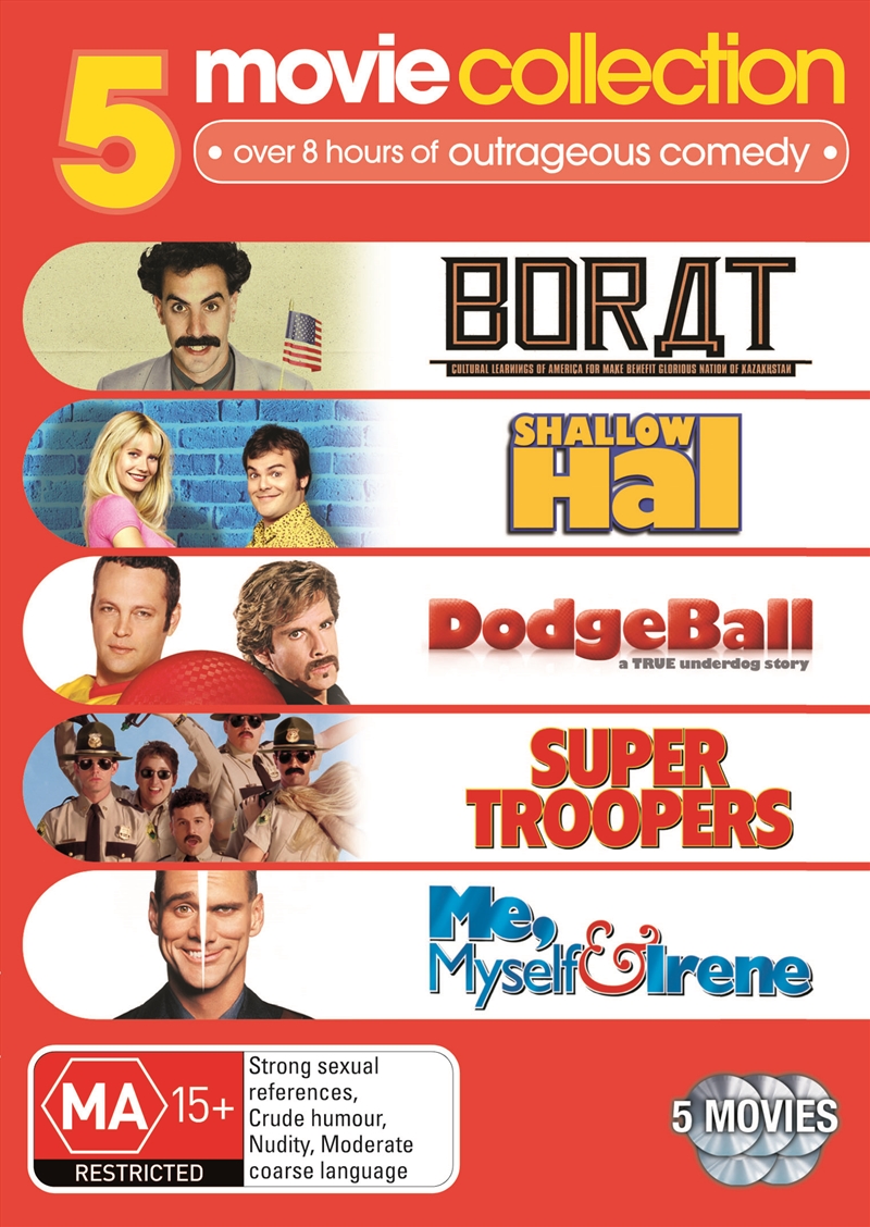 Borat / Shallow Hal / Dodgeball / Super Troopers / Me Myself And Irene/Product Detail/Comedy