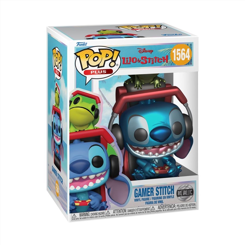 Lilo & Stitch - Gamer Stitch (Metallic) Pop! Vinyl/Product Detail/Standard Pop Vinyl