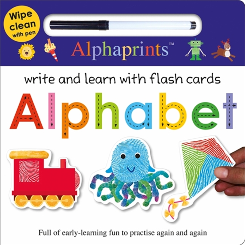 Alphaprints Alphabet Wipe Clean with Flash Cards/Product Detail/Early Childhood Fiction Books