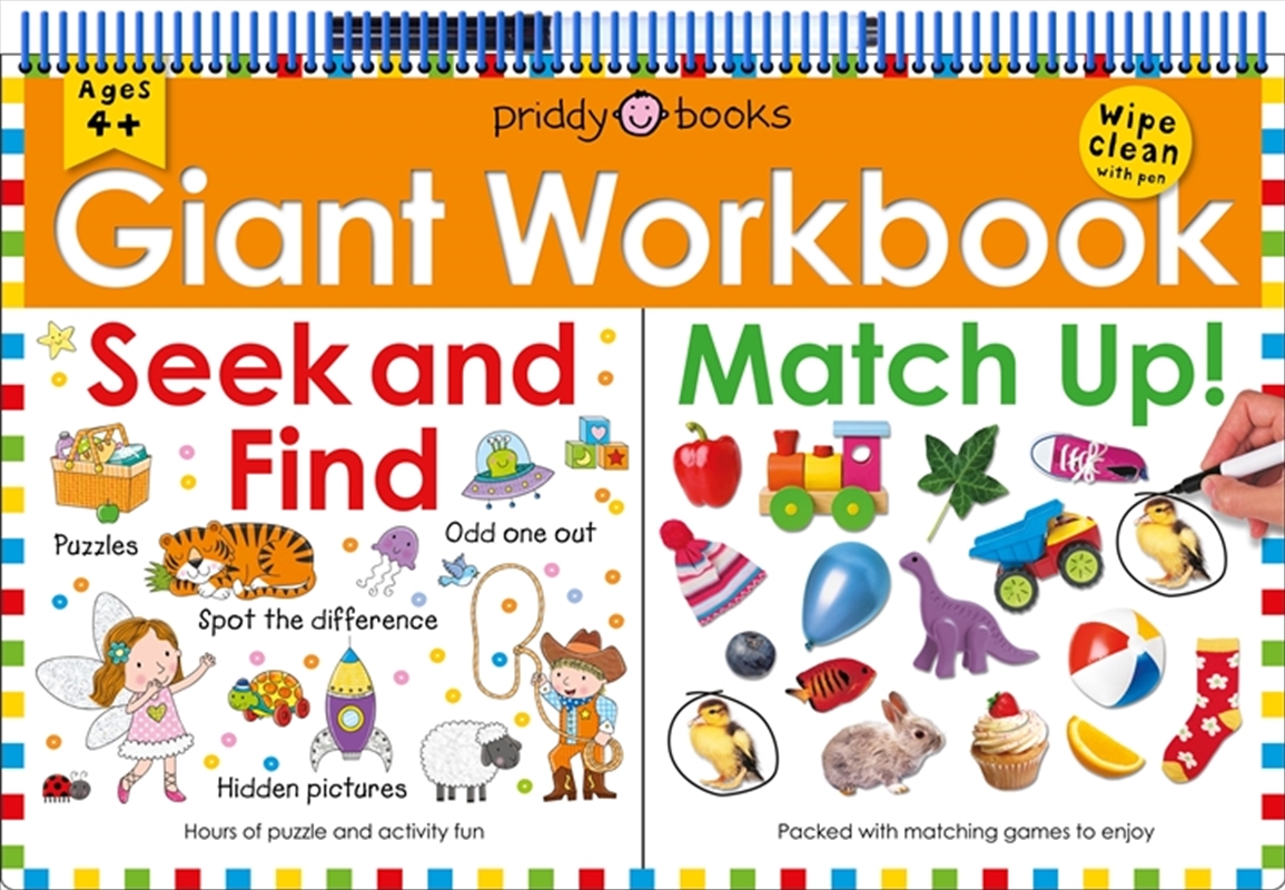Giant Wipe Clean Workbook: Seek & Find / Match It!/Product Detail/Kids Activity Books