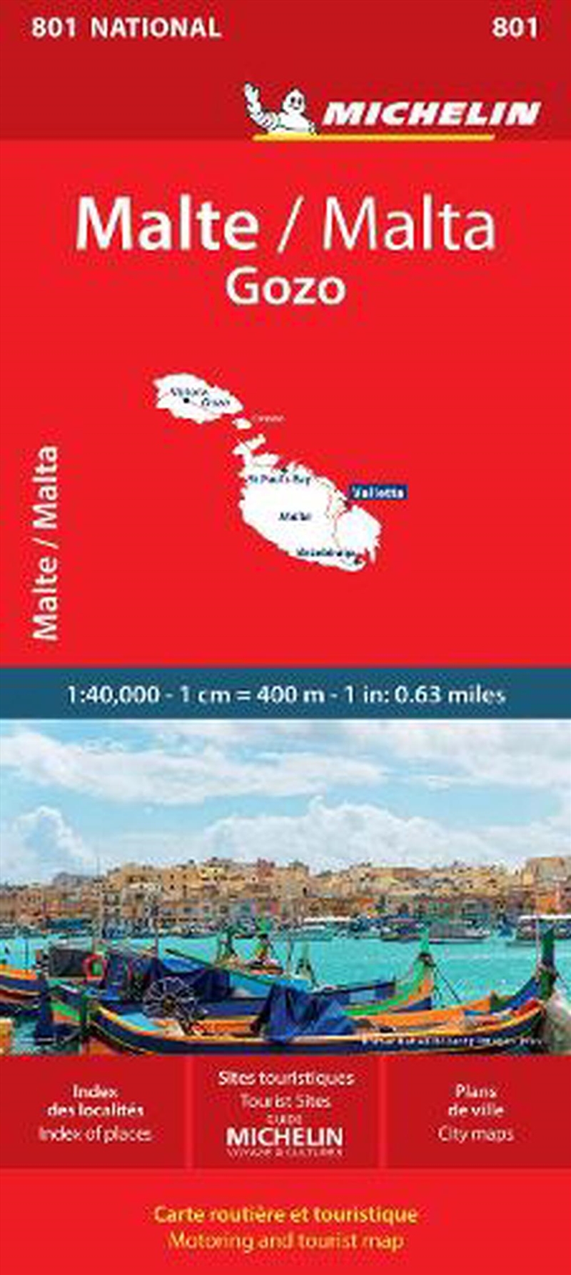 Malta - Michelin National Map 801/Product Detail/Travel & Holidays